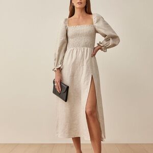 NWT Gitane Linen Dress in Oatmeal XS